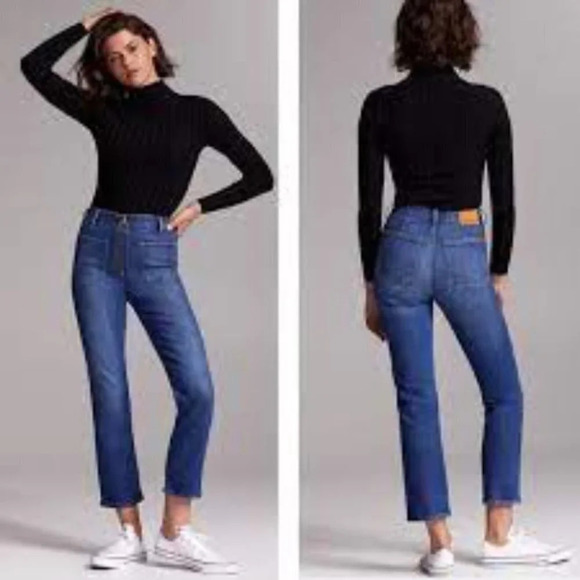 aritzia denim forum the just peachy straight - Picture 1 of 13
